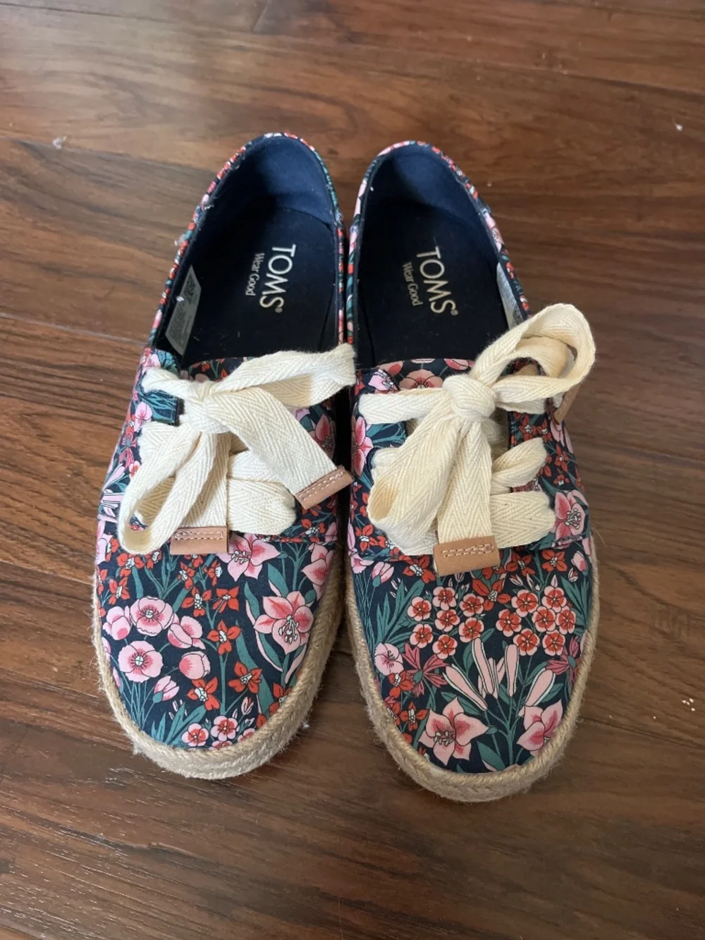 TOMS floral espadrilles